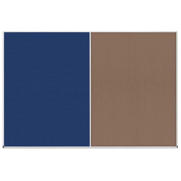 Enclosed Corkboard, 1 Door, 24"x36", 4" Fra